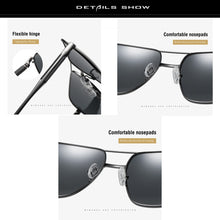 Load image into Gallery viewer, Sunglasses Men Unisex Vintage Metal Drive Polarized UV400 Lens Women Sun Glasses Male Eyewear Accessories 202337