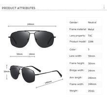 Load image into Gallery viewer, Sunglasses Men Unisex Vintage Metal Drive Polarized UV400 Lens Women Sun Glasses Male Gradient Eyewear Accessories 3344