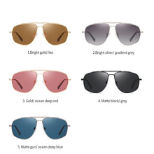 Load image into Gallery viewer, Sunglasses Men Unisex Vintage Metal Drive Polarized UV400 Lens Women Sun Glasses Male Gradient Eyewear Accessories 3344