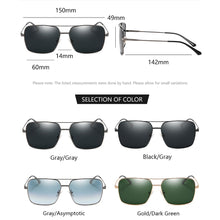 Load image into Gallery viewer, Sunglasses Men Vintage Women Classic Square Sun Glasses Polarized UV400 Glass Lens Driving Outdoor Eyewear For Male/Female 98015