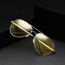 Carica l&#39;immagine nel visualizzatore di Gallery, Occhiali da sole Uomo Donna Occhiali per visione notturna gialli Occhiali da vista antiriflesso Occhiali da pilota maschili polarizzati UV400 Lenti per donna K0922 