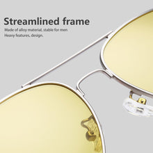 Carica l&#39;immagine nel visualizzatore di Gallery, Sunglasses Men Yellow Night Vision Glasses Anti-Glare Driver Eyewear Male Pilot Polarized UV400 Sunglasses For Female 0922