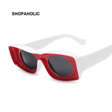 Carica l&#39;immagine nel visualizzatore di Gallery, Sunglasses Multicolor Square Women Sun Glasses Female Eyewear Eyeglasses Plastic Frame Clear Lens UV400 Shade