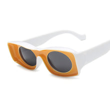 Carica l&#39;immagine nel visualizzatore di Gallery, Sunglasses Multicolor Square Women Sun Glasses Female Eyewear Eyeglasses Plastic Frame Clear Lens UV400 Shade