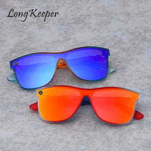 Load image into Gallery viewer, Sunglasses One Piece Trend Personality Eyeglass Brand Design Protection Special Reflective Glasses Uv Mirrored Goggles Fashion