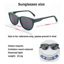 Load image into Gallery viewer, Sunglasses Polarized imitation women men Wooden Glasses UV400 Sunglasses Brand Wooden Sun Glasses oculos de sol gafas de sol