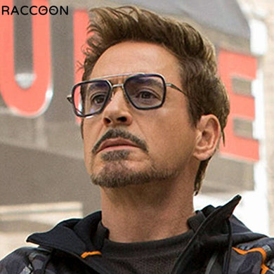 Occhiali da sole di qualità Iron Eyewear Square Stark Retro High Tony Outdoor Drive Sport Uomo Uomo Occhiali da sole classici con montatura in metallo 