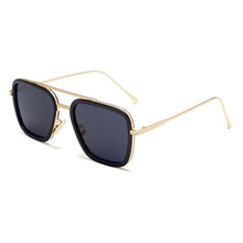 Carica l&#39;immagine nel visualizzatore di Gallery, Occhiali da sole di qualità Iron Eyewear Square Stark Retro High Tony Outdoor Drive Sport Uomo Uomo Occhiali da sole classici con montatura in metallo 