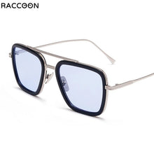 Carica l&#39;immagine nel visualizzatore di Gallery, Occhiali da sole di qualità Iron Eyewear Square Stark Retro High Tony Outdoor Drive Sport Uomo Uomo Occhiali da sole classici con montatura in metallo 