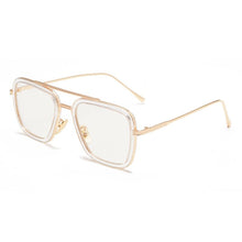 Carica l&#39;immagine nel visualizzatore di Gallery, Occhiali da sole di qualità Iron Eyewear Square Stark Retro High Tony Outdoor Drive Sport Uomo Uomo Occhiali da sole classici con montatura in metallo 