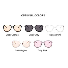Load image into Gallery viewer, Sunglasses Round Women Sun Glasses Female Eyewear Eyeglasses Plastic Frame Clear Lens UV400 Shade Driving New