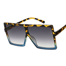 Carica l&#39;immagine nel visualizzatore di Gallery, Occhiali da sole quadrati da donna Occhiali da sole Occhiali da donna Occhiali da vista Montatura in plastica Lenti trasparenti Paralume UV400 Moda Guida Nuovo 