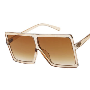 Occhiali da sole quadrati da donna Occhiali da sole Occhiali da donna Occhiali da vista Montatura in plastica Lenti trasparenti Paralume UV400 Moda Guida Nuovo 