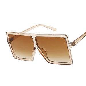 Occhiali da sole quadrati da donna Occhiali da sole Occhiali da donna Occhiali da vista Montatura in plastica Lenti trasparenti Paralume UV400 Moda Guida Nuovo 