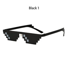 Load image into Gallery viewer, Sunglasses Trick Toy Thug Life Glasses Deal With It Glasses Pixel Women Men Black Mosaic Sunglasses Funny Toy