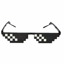 Load image into Gallery viewer, Sunglasses Trick Toy Thug Life Glasses Deal With It Glasses Pixel Women Men Black Mosaic Sunglasses Funny Toy