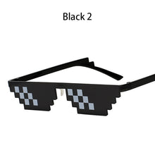 Load image into Gallery viewer, Sunglasses Trick Toy Thug Life Glasses Deal With It Glasses Pixel Women Men Black Mosaic Sunglasses Funny Toy