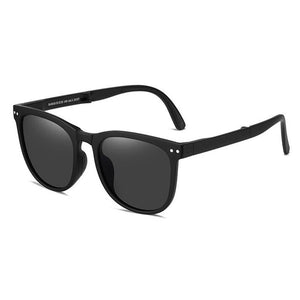 Sunglasses Women Folding Air Cushion TR90 UV400 Protection Polarized Glasses Case Square Vintage Men Sunglasses 001