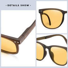 Load image into Gallery viewer, Sunglasses Women Folding Air Cushion TR90 UV400 Protection Polarized Glasses Case Square Vintage Men Sunglasses 001