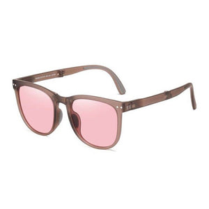Sunglasses Women Folding Air Cushion TR90 UV400 Protection Polarized Glasses Case Square Vintage Men Sunglasses 001