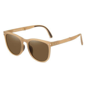 Sunglasses Women Folding Air Cushion TR90 UV400 Protection Polarized Glasses Case Square Vintage Men Sunglasses 001
