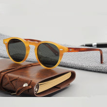 Load image into Gallery viewer, Sunglasses Women Gregory Peck Acetate Sun Glasses  Retro Round Frame OV5186 Men Polarized Vintage Eyeglasses Driving Glasses