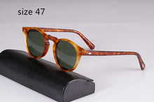 Load image into Gallery viewer, Sunglasses Women Gregory Peck Acetate Sun Glasses  Retro Round Frame OV5186 Men Polarized Vintage Eyeglasses Driving Glasses