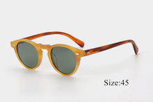 Load image into Gallery viewer, Sunglasses Women Gregory Peck Acetate Sun Glasses  Retro Round Frame OV5186 Men Polarized Vintage Eyeglasses Driving Glasses