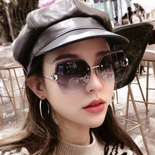 Load image into Gallery viewer, Sunglasses Women  Trimming Gradient Shades Sun Glasses 2023 Ladies Vintage Framless Eyewear UV400  Shades gafas de