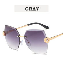 Load image into Gallery viewer, Sunglasses Women  Trimming Gradient Shades Sun Glasses 2023 Ladies Vintage Framless Eyewear UV400  Shades gafas de