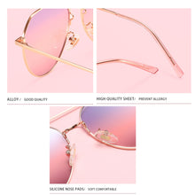 Load image into Gallery viewer, Sunglasses Women Polarized Gradient UV400 Lens Vintage  Crystal Ladies Sun Glasses Eyewear For Female N90274