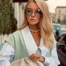 Load image into Gallery viewer, Sunglasses Women&#39;s 2023 Gradient Oversized Sunglasses Women&#39;s  Designer Glasses UV400 Popular Sunglasses