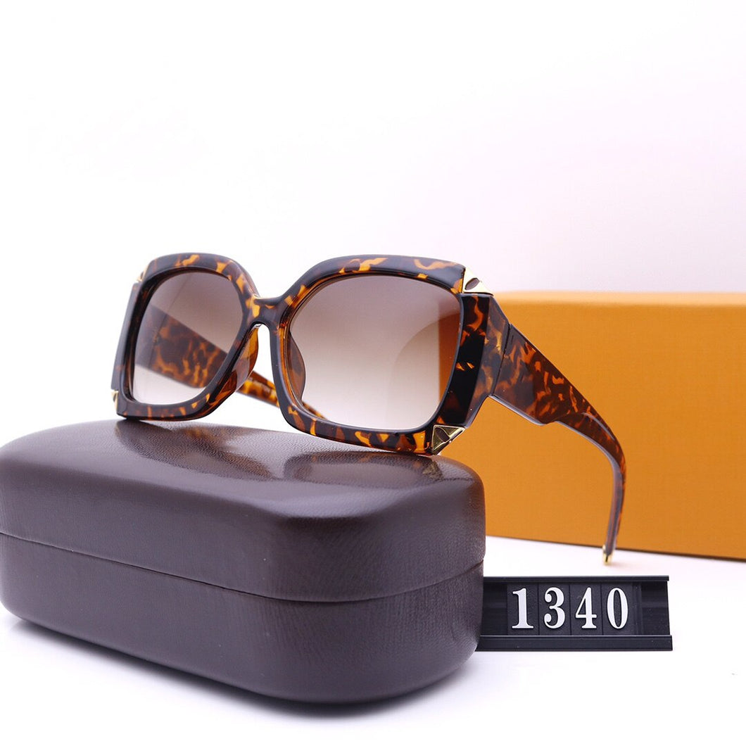 Sunglasses Women's big frame designer brand retro women's men's husband driver  high quality 2022  free glasses box