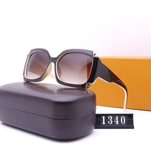 Load image into Gallery viewer, Sunglasses Women&#39;s big frame designer brand retro women&#39;s men&#39;s husband driver  high quality 2022  free glasses box