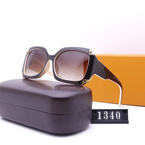 Sunglasses Women's big frame designer brand retro women's men's husband driver  high quality 2022  free glasses box