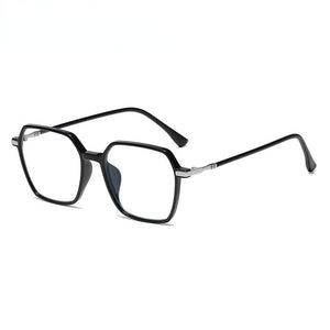 Sunglasses female 2023 glasses female big frame flat mirror anti-reflective light round face glasses for men and women