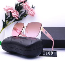 Load image into Gallery viewer, Sunglasses female frameless designer brand retro lady man man husband driver  high quality 2022  free glasses box