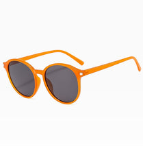 Load image into Gallery viewer, Sunglasses for Men Women,Stylish Retro Round Frame,Jelly Color Beach Vacation Glasses,UV 4000,with Glasses Cloth