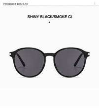Load image into Gallery viewer, Sunglasses for Men Women,Stylish Retro Round Frame,Jelly Color Beach Vacation Glasses,UV 4000,with Glasses Cloth