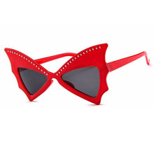 Load image into Gallery viewer, Sunglasses women 2023 Big Frame Cat eye Sunglasses Riveted bat Sexy sunglasses Ladies Vintage Party glasses for men festival