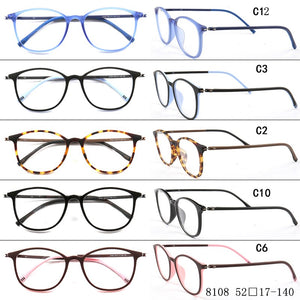 Sunny spot  high-grade plastic steel TR-90 anti-blue color colorful myopia optical retro glasses frame