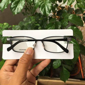 Super Designer Metal Glasses Frames Women Spring Hinge  Red/Black