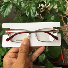 Load image into Gallery viewer, Super Designer Metal Glasses Frames Women Spring Hinge  Red/Black