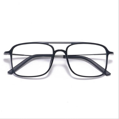 Super Light Square ULTEM Eyeglasses Double Beam Glasses Frame Men and Women Models Tide Big Face Comfortable 7g