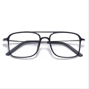 Super Light Square ULTEM Eyeglasses Double Beam Glasses Frame Men and Women Models Tide Big Face Comfortable 7g