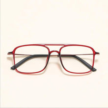 Carica l&#39;immagine nel visualizzatore di Gallery, Super Light Square ULTEM Eyeglasses Double Beam Glasses Frame Men and Women Models Tide Big Face Comfortable 7g