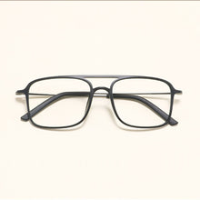 Carica l&#39;immagine nel visualizzatore di Gallery, Super Light Square ULTEM Eyeglasses Double Beam Glasses Frame Men and Women Models Tide Big Face Comfortable 7g