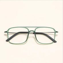 Carica l&#39;immagine nel visualizzatore di Gallery, Super Light Square ULTEM Eyeglasses Double Beam Glasses Frame Men and Women Models Tide Big Face Comfortable 7g