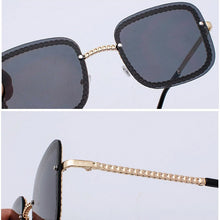 Load image into Gallery viewer, Super  Square Sunglasses Men Women Brand Designer Chain Frame Celebrity Sun Glasses Eyewear Female Red Tea Shades
