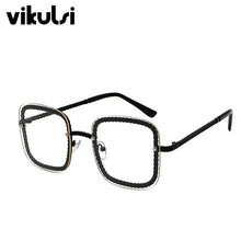 Load image into Gallery viewer, Super  Square Sunglasses Men Women Brand Designer Chain Frame Celebrity Sun Glasses Eyewear Female Red Tea Shades
